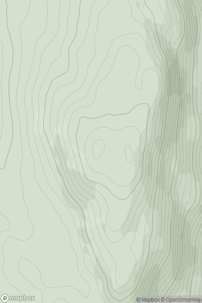 Thumbnail image for Cruach nan Cuilean [Loch Fyne to Bute and the Firth of Clyde] showing contour plot for surrounding peak